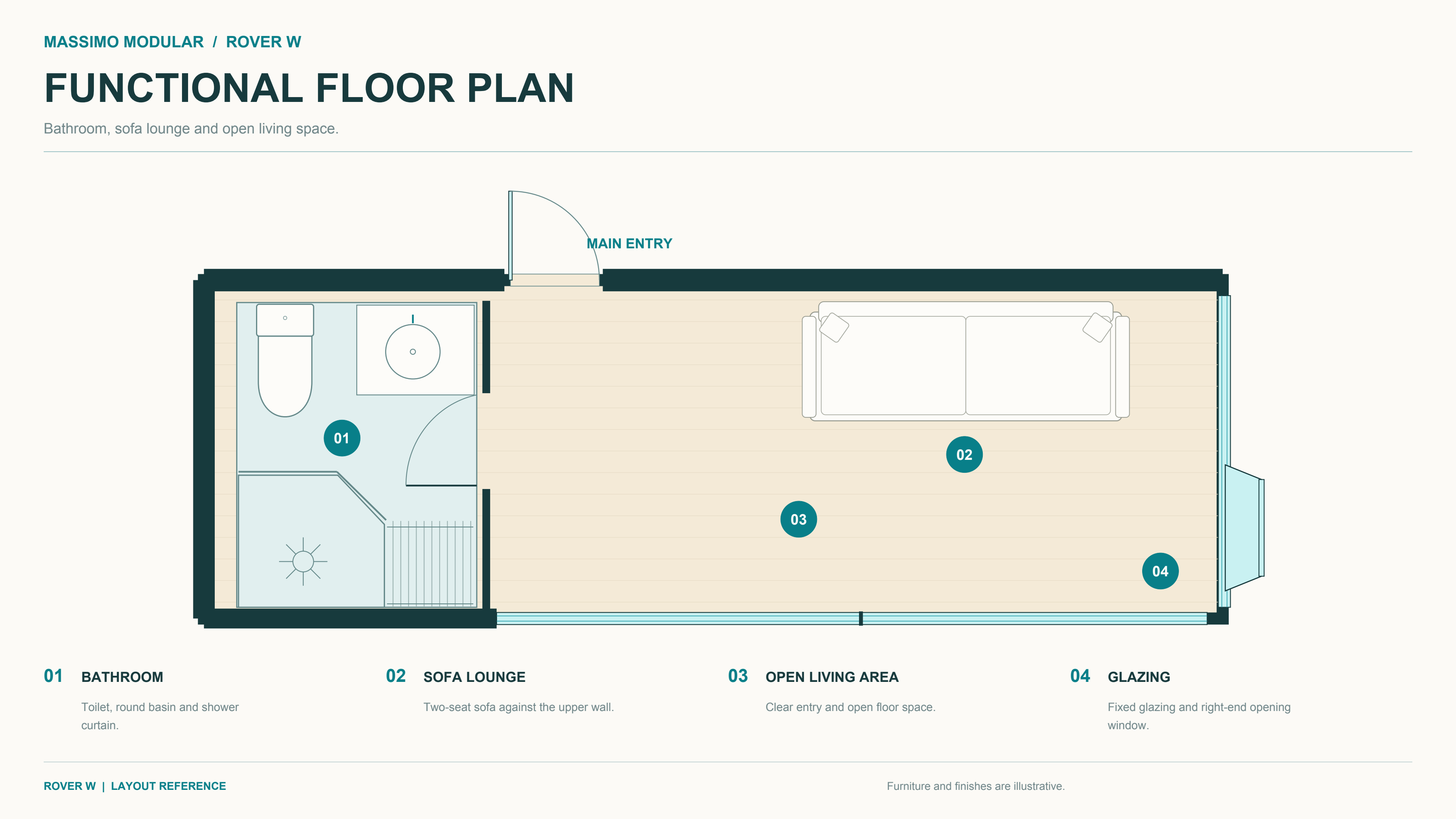 ROVER W reference floor plan