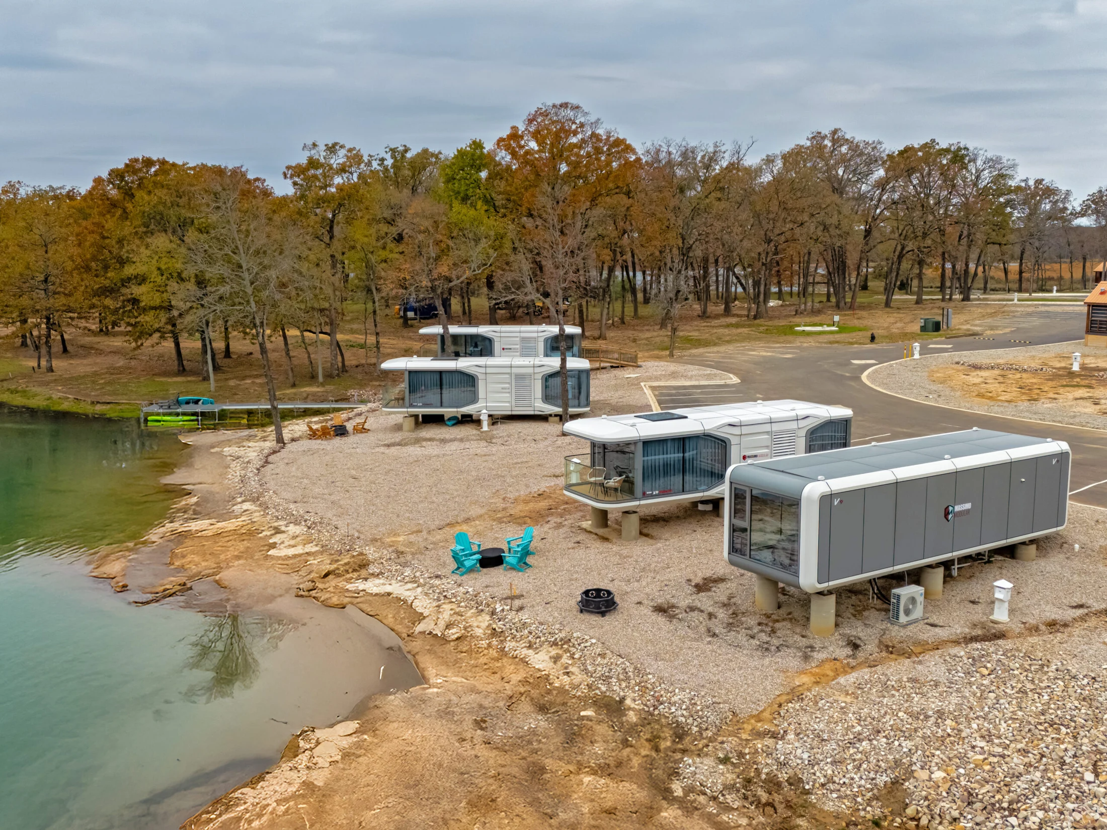 Site photograph of Massimo homes at Twin Lakes Resort, Texas
