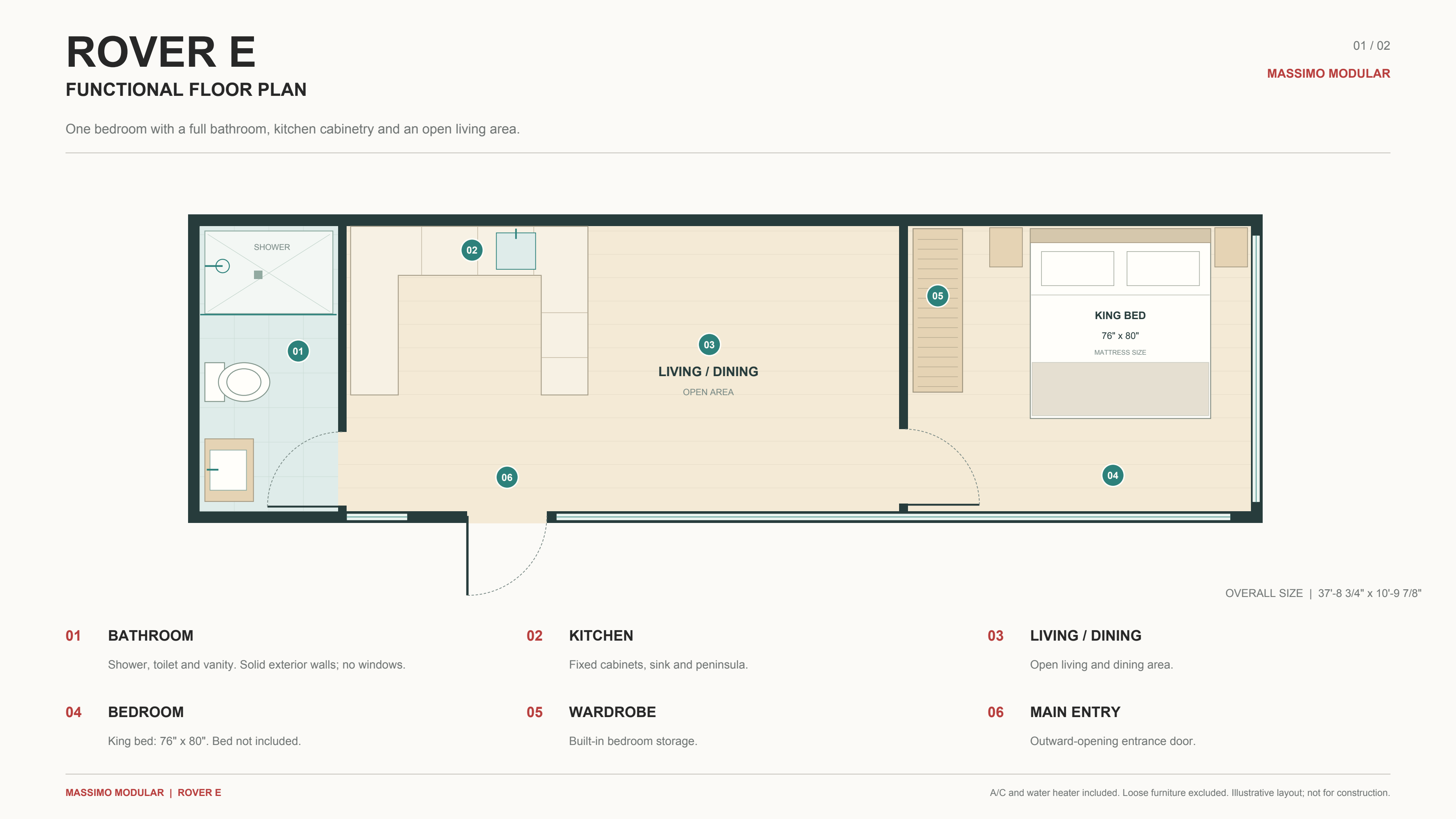 ROVER E reference floor plan
