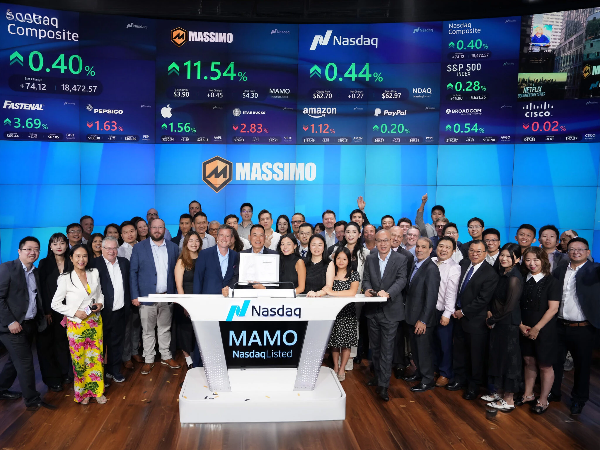 Massimo Group at Nasdaq · July 15, 2024