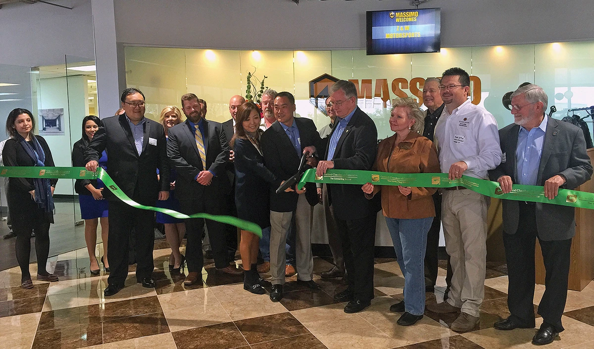 Ribbon cutting at the Massimo production facility