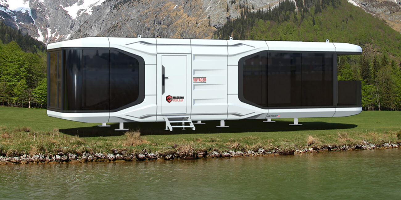 Massimo Modular’s Voyager house offers luxury living for outdoors enthusiasts.